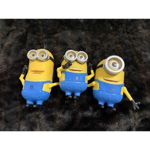 Lot of 3 Think way Despicable Me Talking Minions Dave Tim Stuart